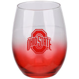 15oz Stemless Wine Glass with Colored Bottom