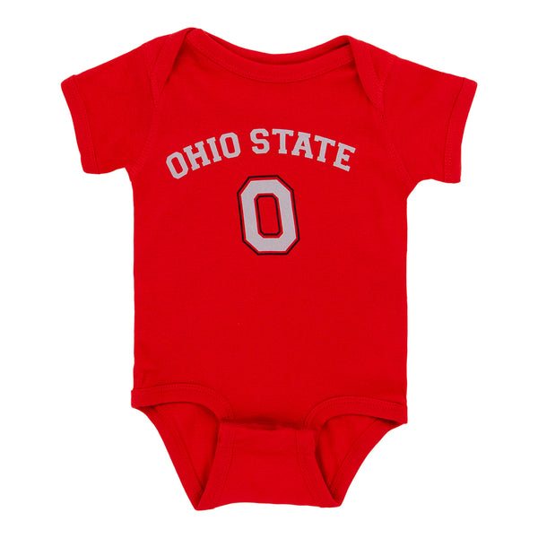 Ohio State Buckeyes NCAA Newborn Arch & Logo Creeper