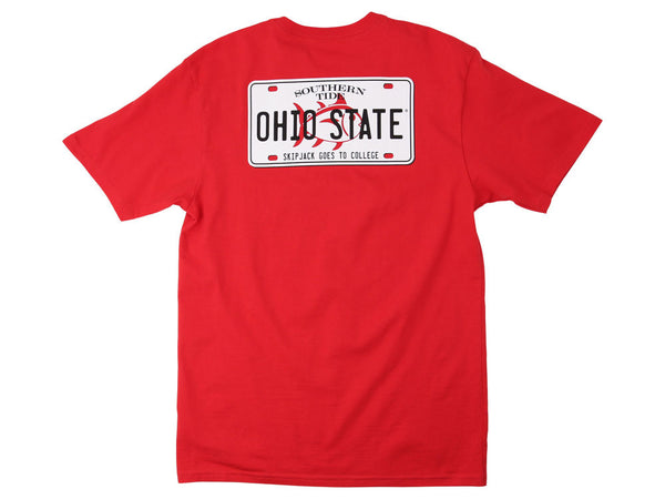 Ohio State Buckeyes NCAA Men's License Plate T-Shirt