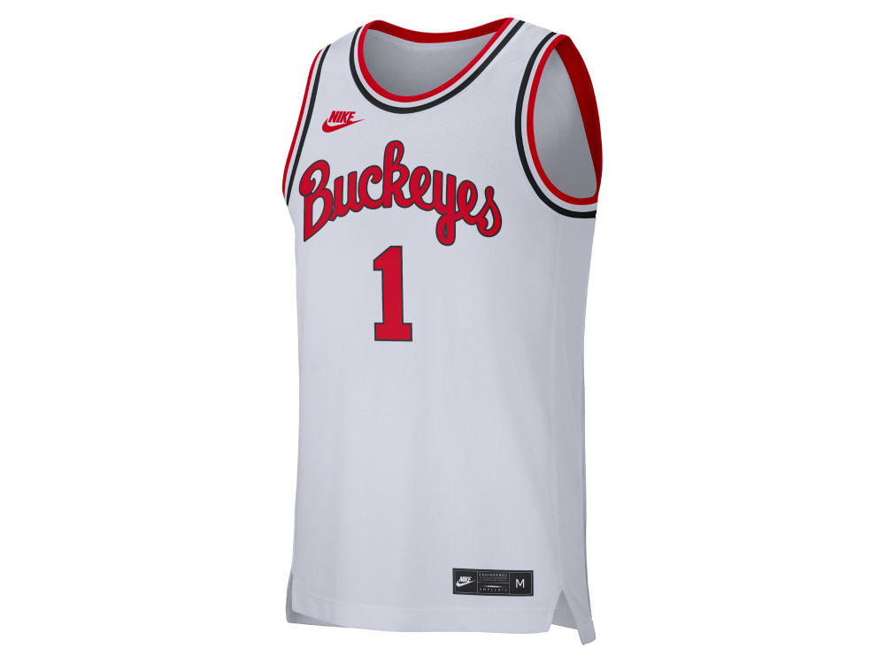 Nike Ohio Men's State Buckeyes Replica Retro Jersey - White Nike Ohio Men's State Buckeyes Replica Retro Jersey - White