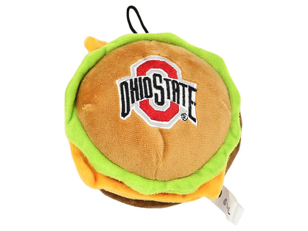 Ohio State Buckeyes Hamburger Dog Toy