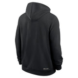 Men's Sideline Full Zip Hooded Sweatshirt Black