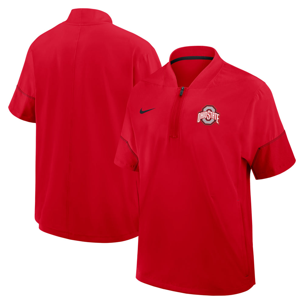 Men's Lightweight Coach Short Sleeve Jacket Red – BuckeyeCorner.com