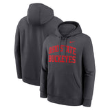 Men's Club Fleece Arched Hoodie Anthracite