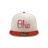 Team 2-Tone Grey/Red Script Authentic Collection 59FIFTY