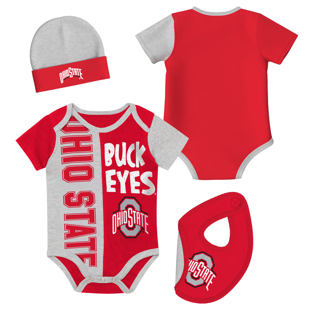 Newborn Play Creeper Bib Hat Set