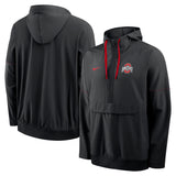 Men's Half Zip Anorak Jacket Black