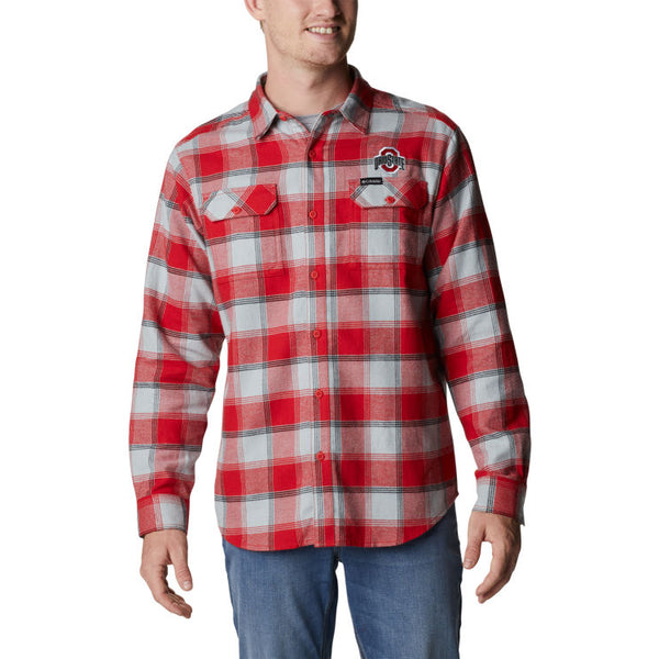 Ohio State Buckeyes Camo Flannel Shirt, S