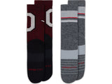 NCAA 2 Colored Pack Crew Socks