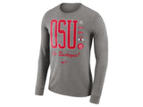 Ohio State Buckeyes NCAA Men's Crew Cuff Long Sleeve T-Shirt