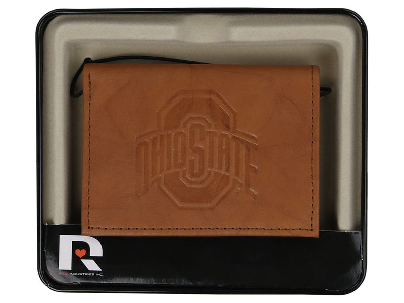 Genuine Leather Tri-fold Wallet