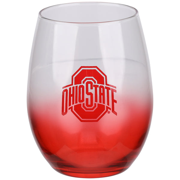 15oz Stemless Wine Glass with Colored Bottom