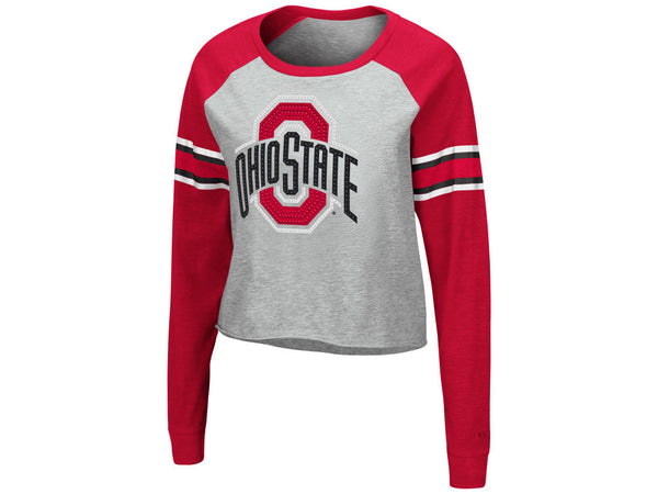 Ohio State Buckeyes NCAA Women's Bling Long Sleeve T-Shirt
