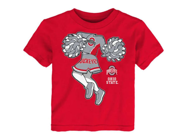 Ohio State Buckeyes NCAA Toddler Pom Pom Cheer T-Shirt