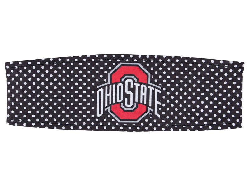 Ohio State Buckeyes Polka Dot Headband