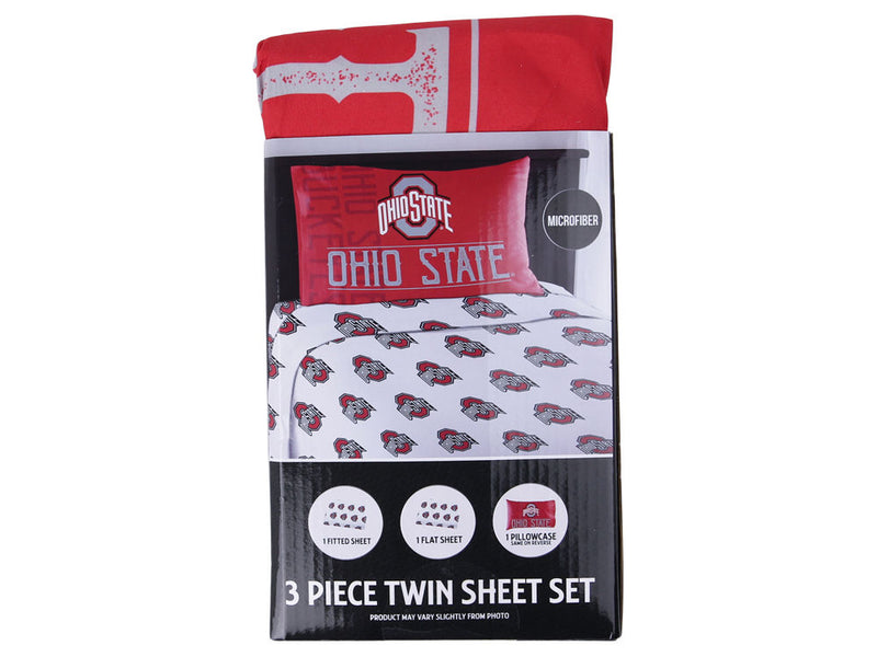 Twin Fitted Sheet Set w/ Pillowcases
