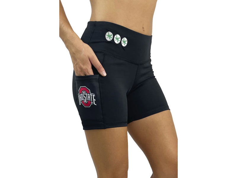 Ohio State Buckeyes NCAA Women's Buckeye Leaf Pocket Shorts