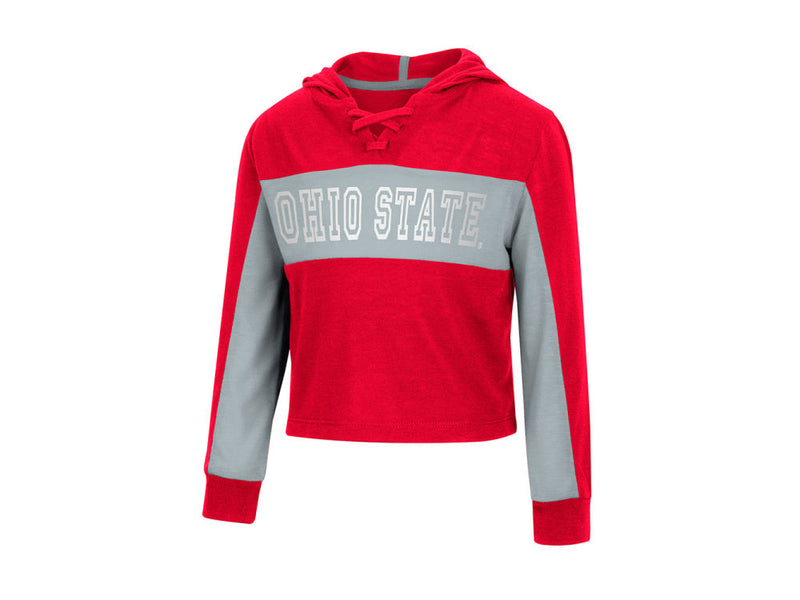Ohio State Buckeyes NCAA Toddler Girls Lace Up Long Sleeve T-Shirt