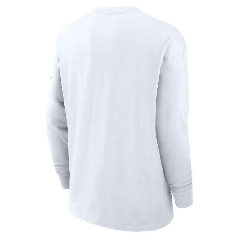 Men's Embroidered Cotton Pocket Logo Max90 Long Sleeve T-Shirt