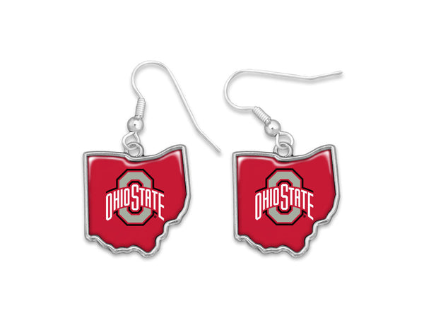 Ohio State Buckeyes State of Mind Collection Earrings