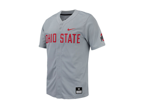Ohio State Buckeyes NCAA Men’s Replica Full-Button Baseball Jersey