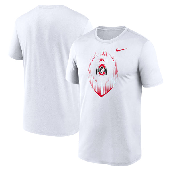 Men s Nike White Ohio State Buckeyes Primetime Legend Icon Performance T Shirt Size Small