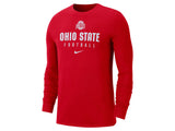 Ohio State Buckeyes NCAA Men's Dri-fit Team Issue Long Sleeve T-Shirt 23