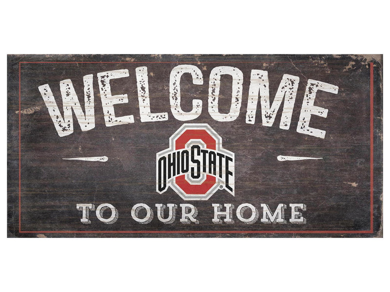 6x12 Welcome Wood College Sign