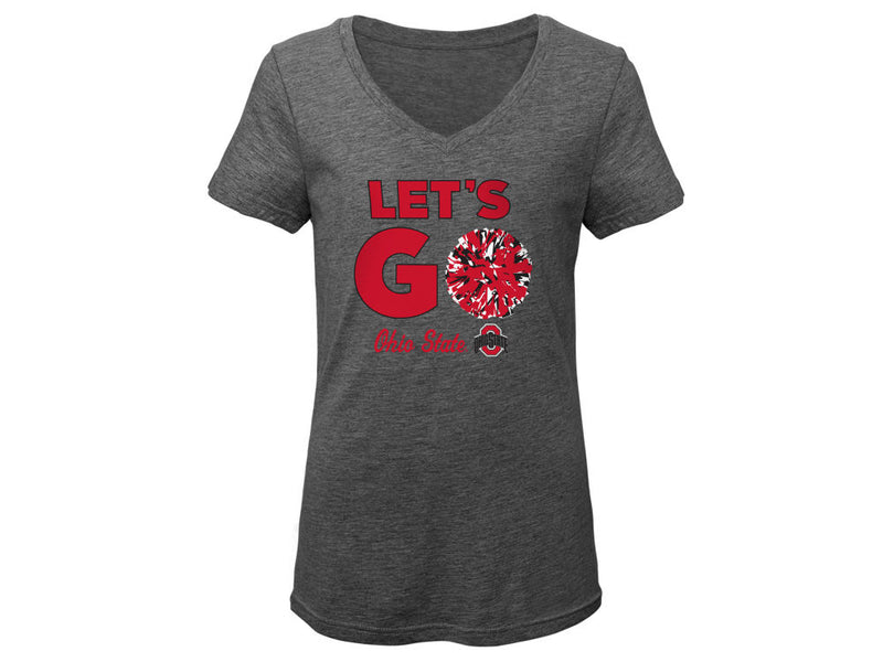 NCAA Girls Lets Go Pom Pom T-Shirt